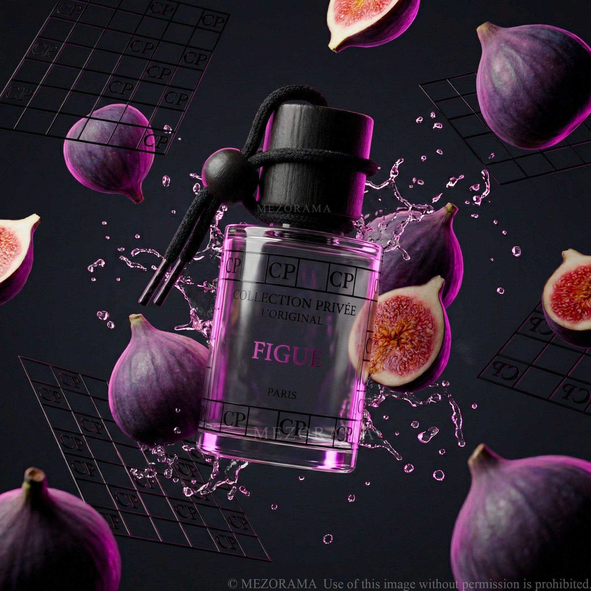 Auto-Lufterfrischer, Feigenduft, Hängender Auto-Diffusor, 10 ml