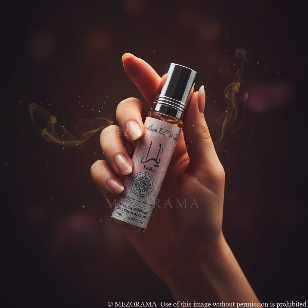 Langanhaltendes Parfum, YARA ROSE Roll-on-Parfum, konzentriertes Parfumöl ohne Alkohol, 10 ml