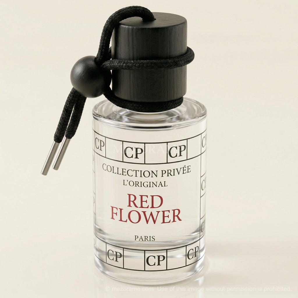 Auto-Lufterfrischer, rote Blume, Hängediffusor, 10 ml