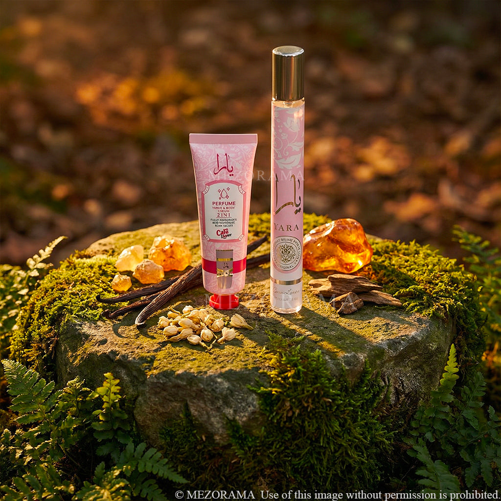 Viral Gourmand Parfüm, Vanille und tropische Früchte, Yara Rose, 2 Produkte